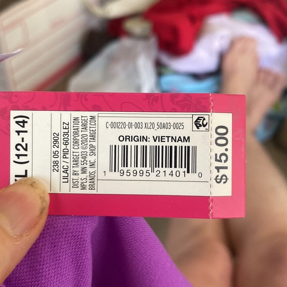 Neon electric pink magenta lilac scoop waist side tie swim bottoms NWT - Picture 4 of 4